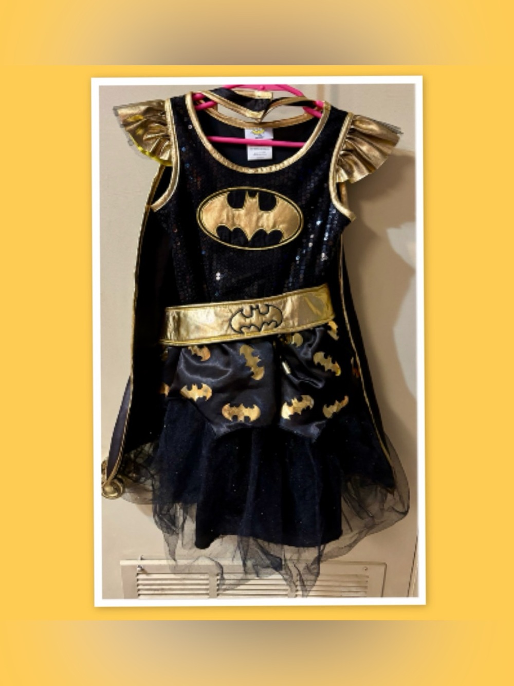BATGIRL Sequin Tutu Costume Dress ~ Size Small